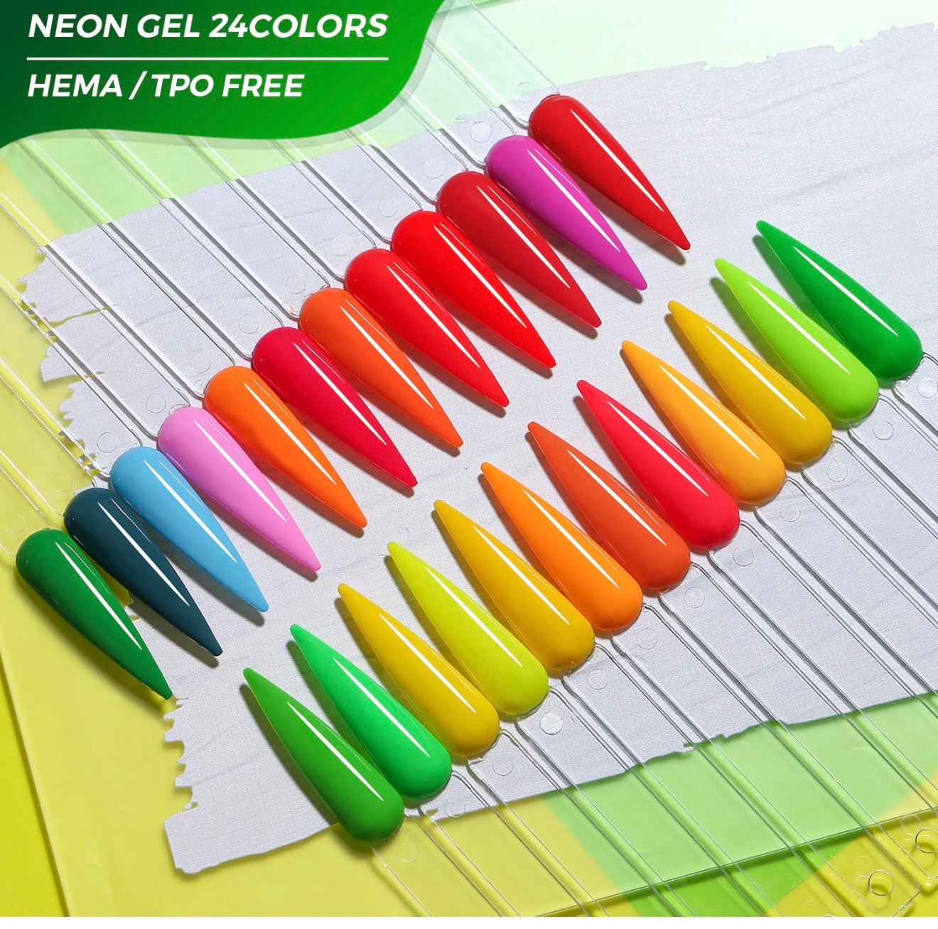 Colección neón de 24 colores