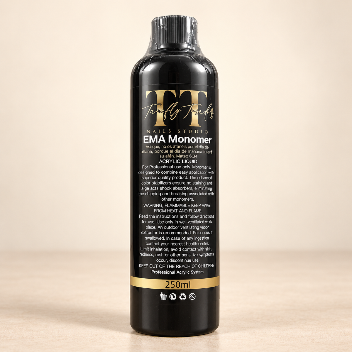 Monómero EMA TT Nails Studio de 250 ml