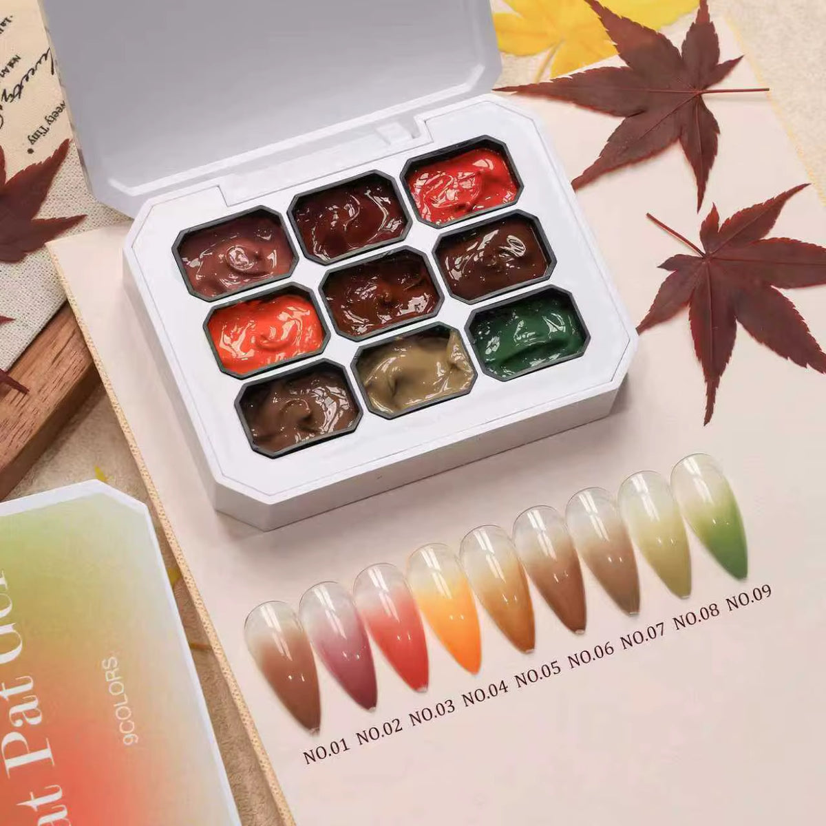 Pat Pat Gel paleta de 9 colores